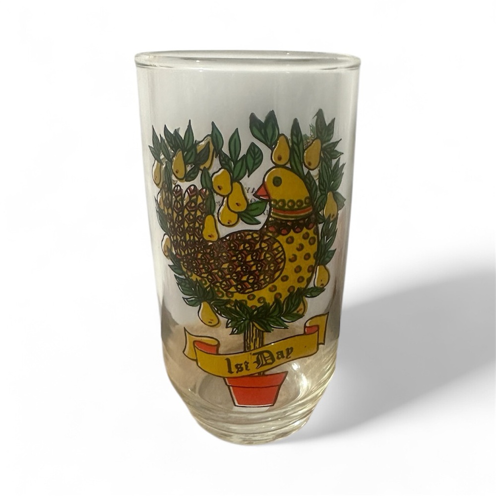 Vintage Indiana glass 12 Days of Christmas 1st day.